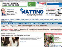 Tablet Screenshot of ilmattinodifoggia.it